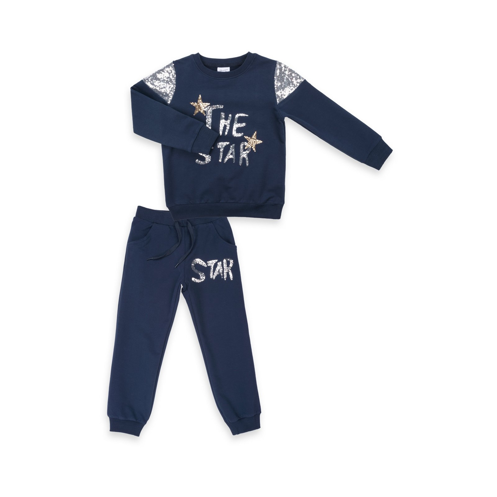 Набор детской одежды Breeze "The star" с пайетками (9679-140G-blue)