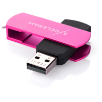 USB флеш накопитель eXceleram 16GB P2 Series Rose/Black USB 2.0 (EXP2U2ROB16) изображение 2