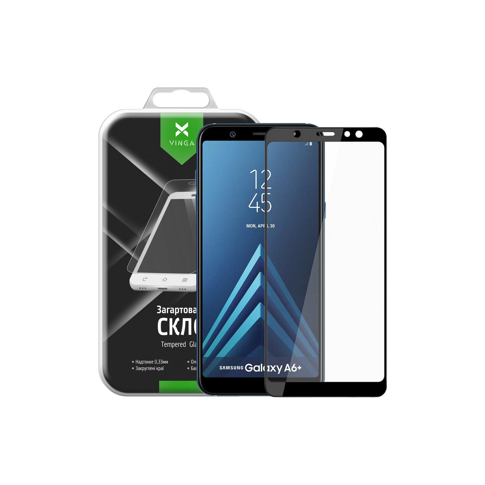Скло захисне Vinga для Samsung Galaxy A6 Plus(2018) A605 (VTPGS-A605) зображення 9