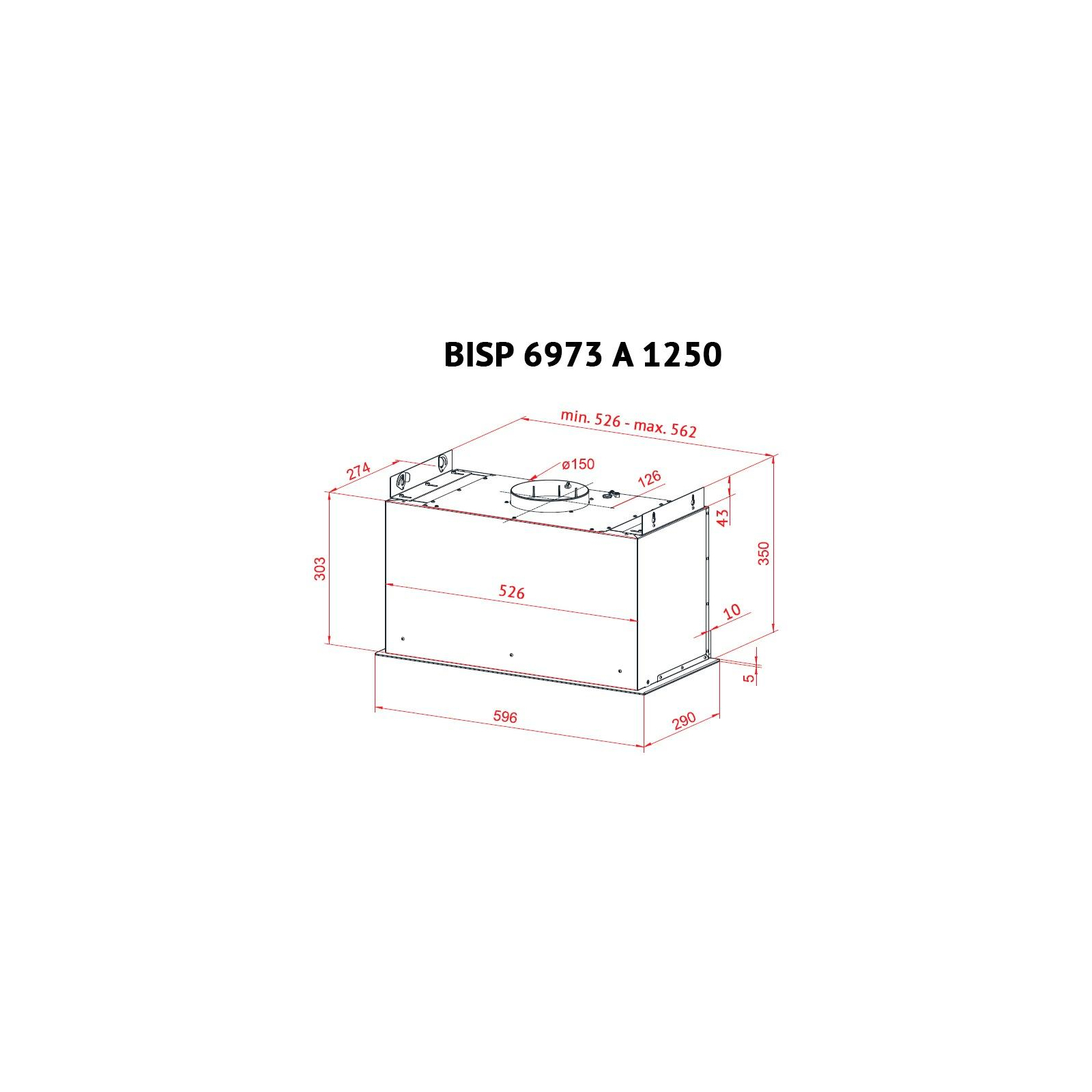 Вытяжка кухонная Perfelli BISP 6973 A 1250 GF LED Strip изображение 6