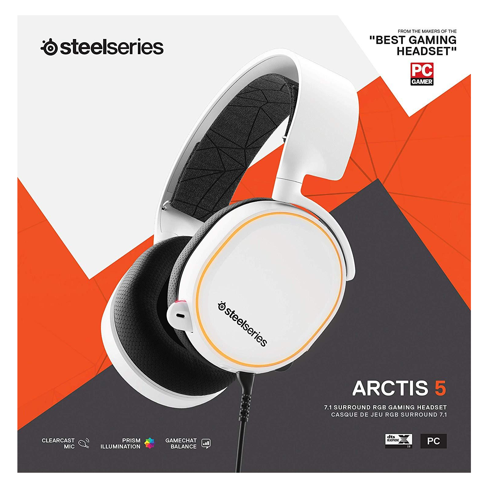 Наушники SteelSeries Arctis 5 White 2019 Edition (61507) изображение 6