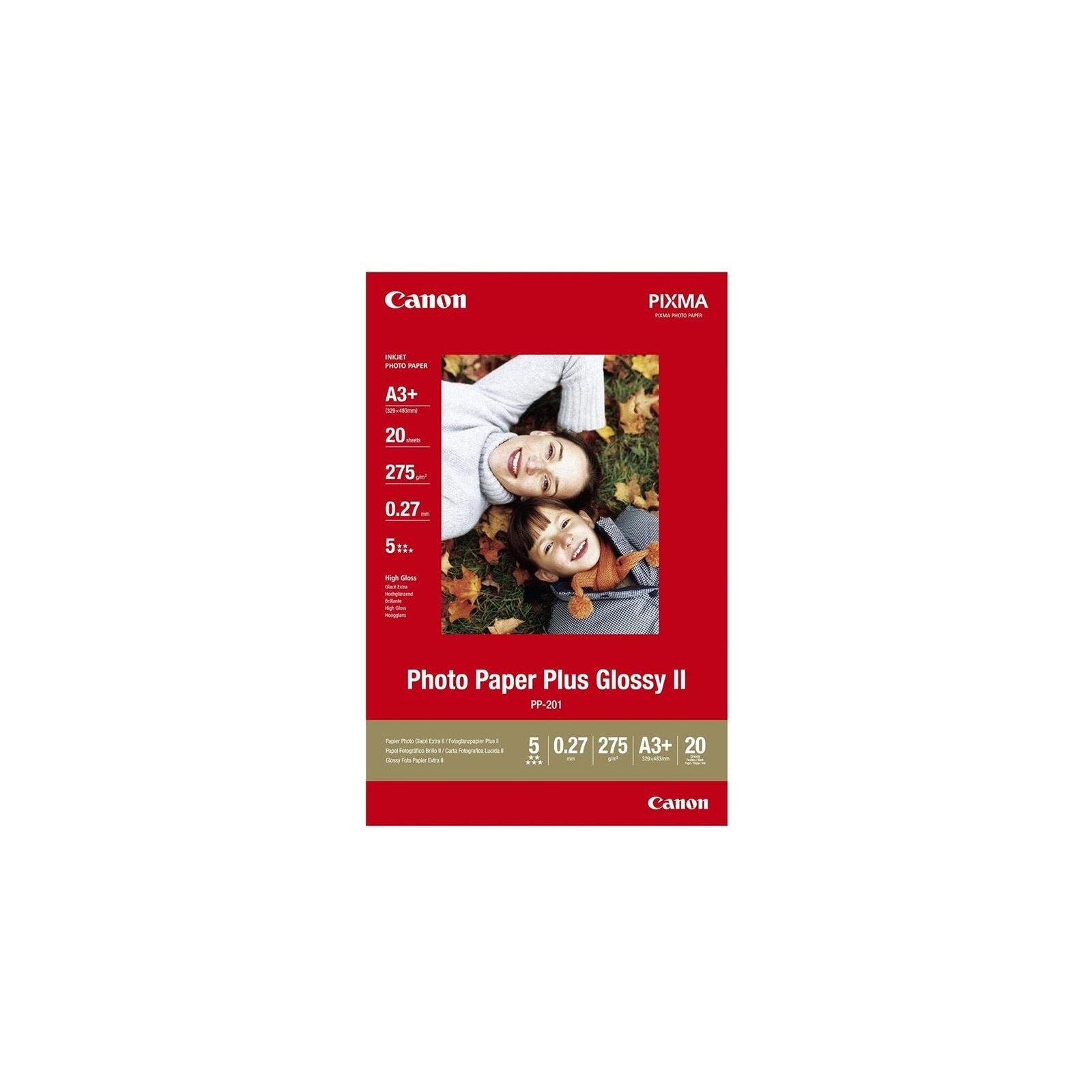 Фотопапір Canon A3+ Photo Paper Glossy PP-201, 20л (2311B021)
