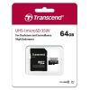 Карта памяти Transcend 64GB microSDXC class 10 UHS-I U1 High Endurance (TS64GUSD350V)