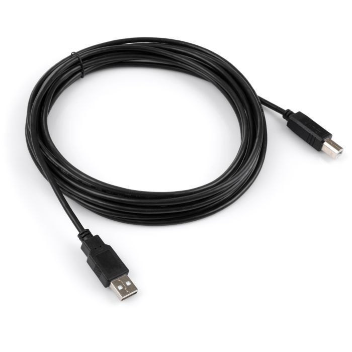 Кабель для принтера USB 2.0 AM/BM 5.0 m Vinga (VCPUSBAMBM5BK) зображення 3