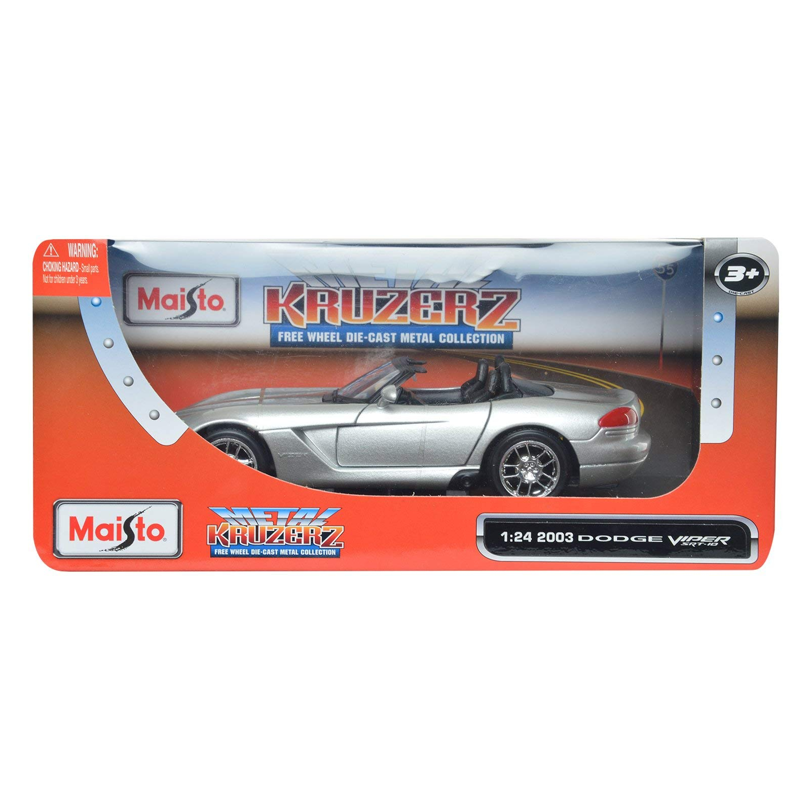 Машина Maisto Dodge Viper SRT-10 (1:24) сріблястий (31232 silver) зображення 4