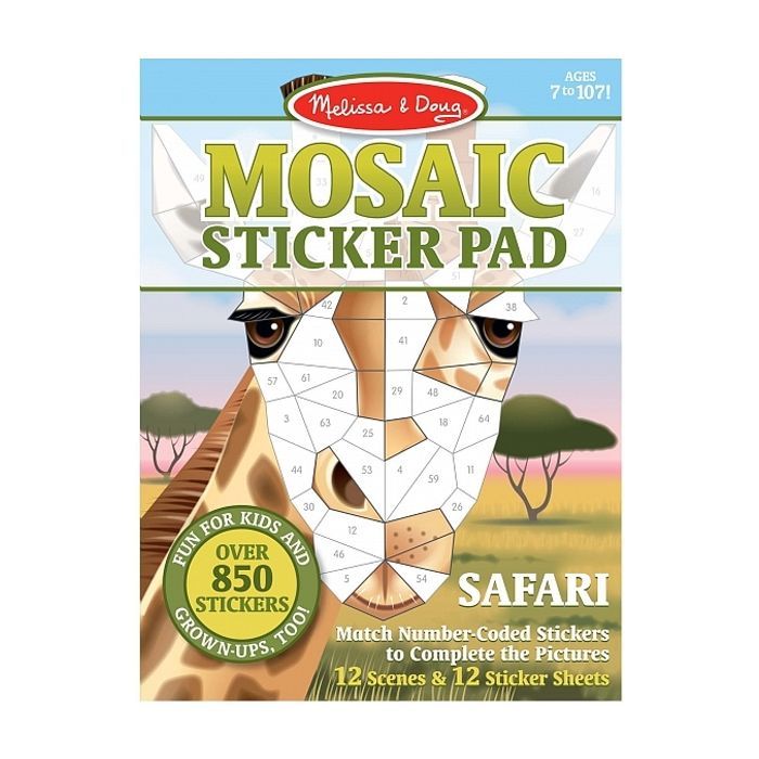 Набір для творчості Melissa&Doug Мозаїчні наклейки Сафарі (MD30160)