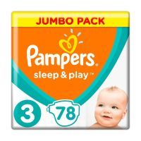 Подгузники Pampers Sleep & Play Midi Размер 3 (6-10 кг), 78 шт (8001090669094)