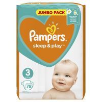 Подгузники Pampers Sleep & Play Midi Размер 3 (6-10 кг), 78 шт (8001090669094) изображение 2