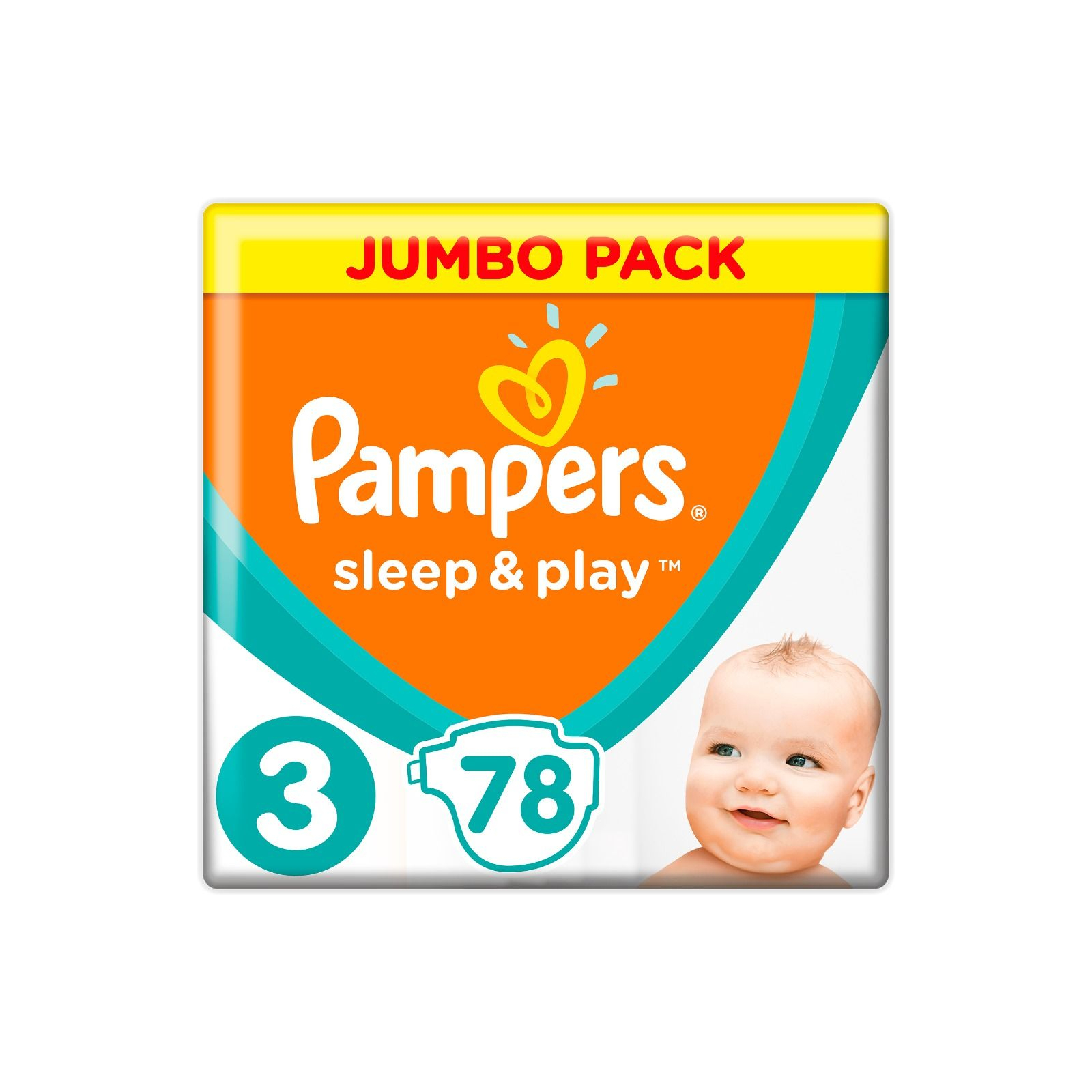 Підгузки Pampers Sleep & Play Midi Розмір 3 (6-10 кг), 78 (8001090669094)