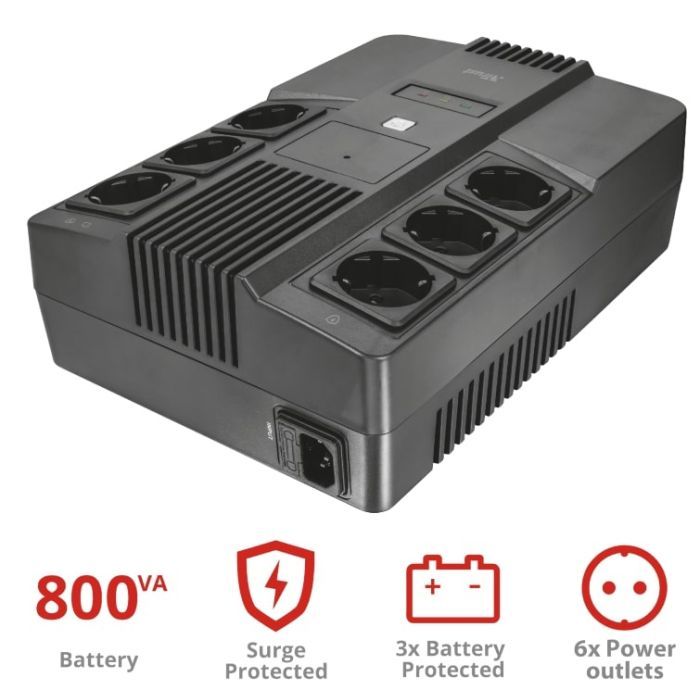 Источник бесперебойного питания Trust Maxxon 800VA UPS (23326_TRUST) изображение 10