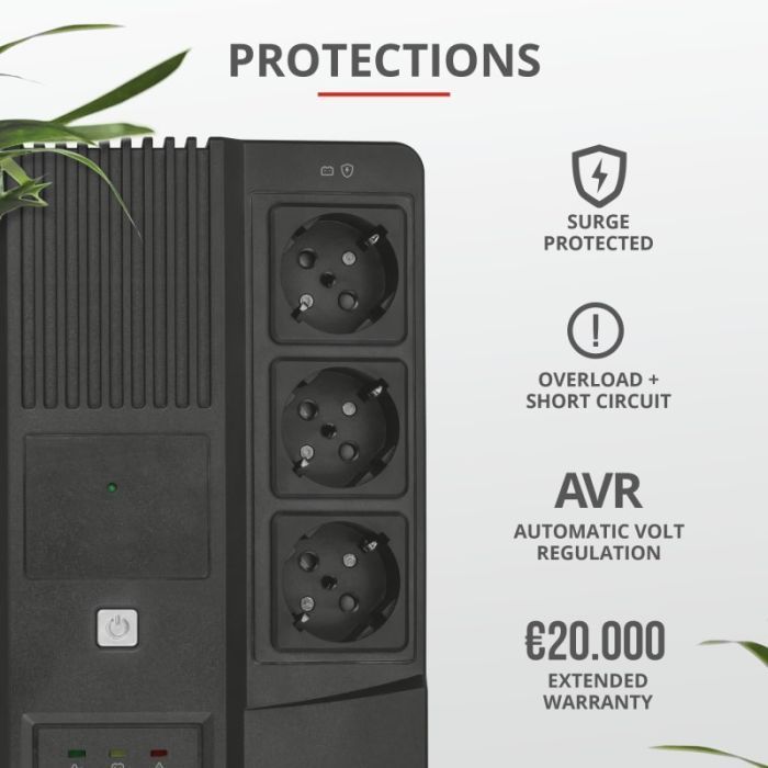 Источник бесперебойного питания Trust Maxxon 800VA UPS (23326_TRUST) изображение 7