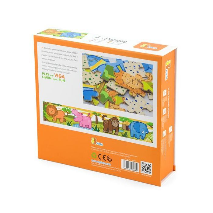Пазл Viga Toys Джунгли, 48 элементов (50068) изображение 3