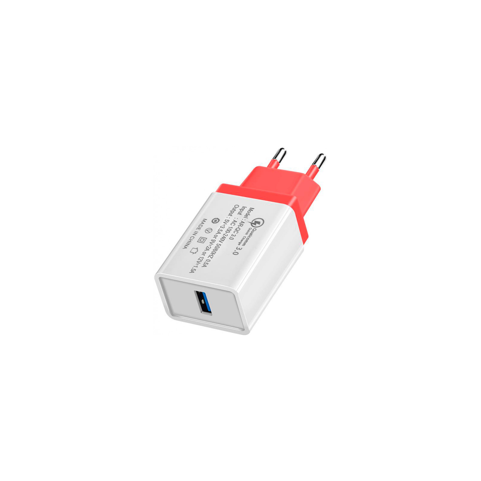 Зарядний пристрій XoKo QC-100 1 USB Qualcom 3.0 3.5A Red (QC-100- (QC-100-RD)