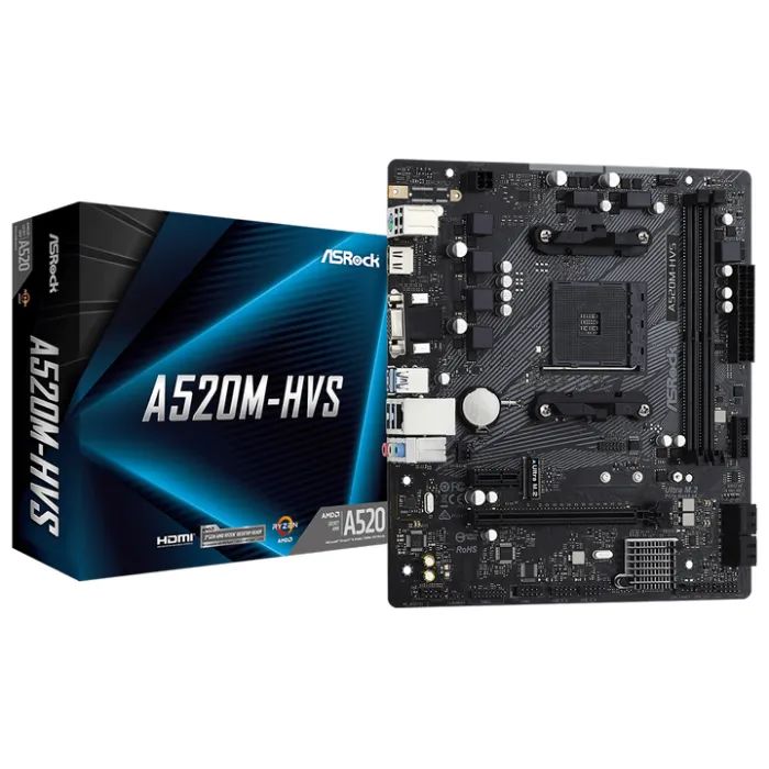 Материнская плата ASRock A520M-HVS изображение 2