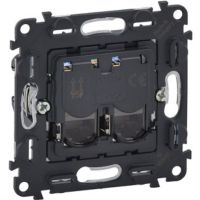 Компьютерная розетка LEGRAND двойная RJ45 Кат.5е UTP Valena IN'MATIC (753041)