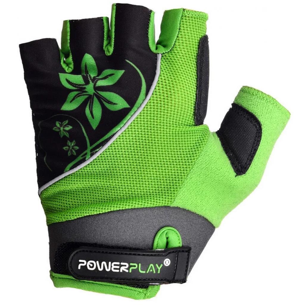Велоперчатки PowerPlay Women 5281 Green XS (5281A_XS_Green) изображение 2