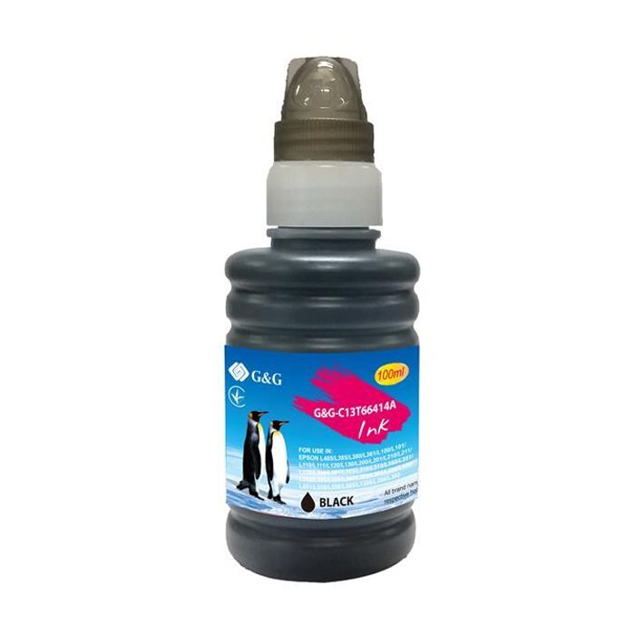 Чорнило G&G Epson L100/L200 black, контейнер 100мл (G&G-C13T66414A)