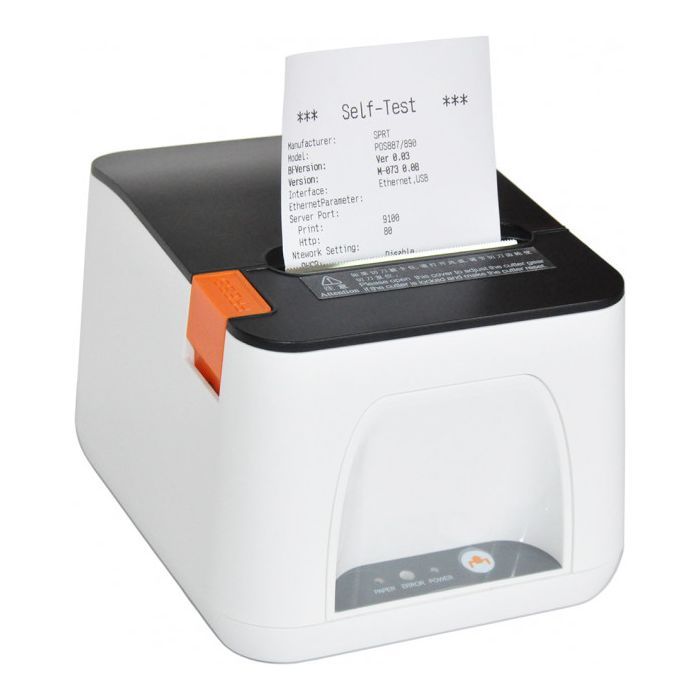 Принтер чеків SPRT SP-POS890E USB, Ethernet, dispenser, White (SP-POS890E) зображення 3