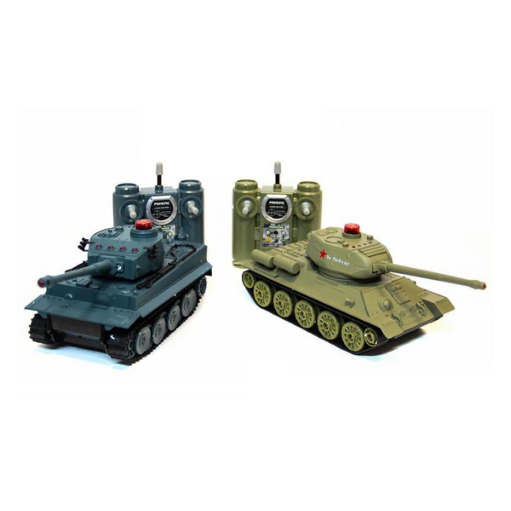 Радиоуправляемая игрушка HuanQi Танковый бой HuanQi 555 Tiger и Т-34 132 (HQ-555) изображение 4