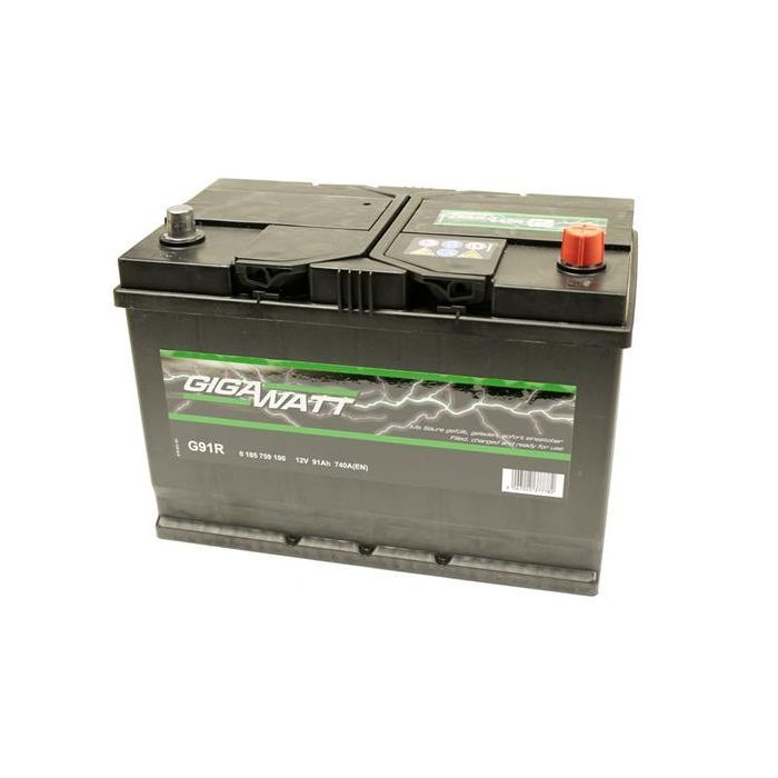 Аккумулятор автомобильный GigaWatt 91А (0185759100) изображение 2