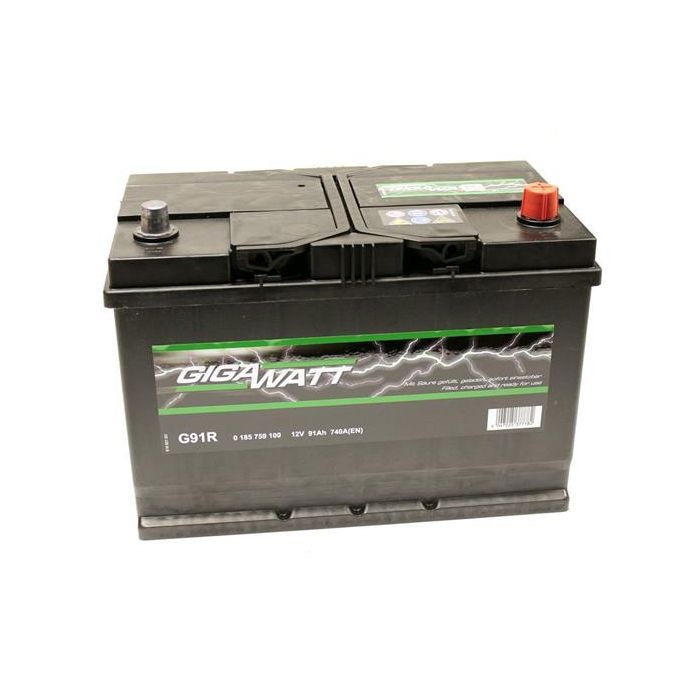 Аккумулятор автомобильный GigaWatt 91А (0185759100) изображение 3