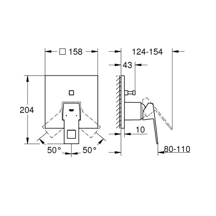 Змішувач Grohe Eurocube (24062000) зображення 2
