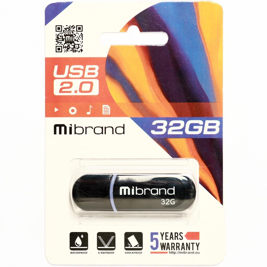 USB флеш накопичувач Mibrand 16GB Panther Black USB 2.0 (MI2.0/PA16P2B) зображення 2