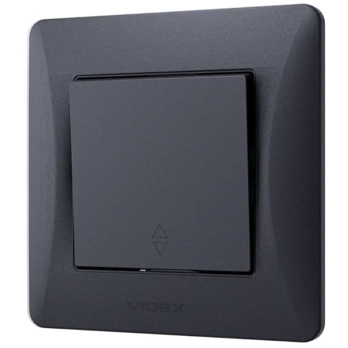 Перемикач Videx BINERA 1кл прохідний кремовий (VF-BNSW1P-CR)