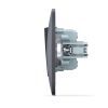 Переключатель Videx BINERA 1кл проходной черный графит (VF-BNSW1P-BG) изображение 3