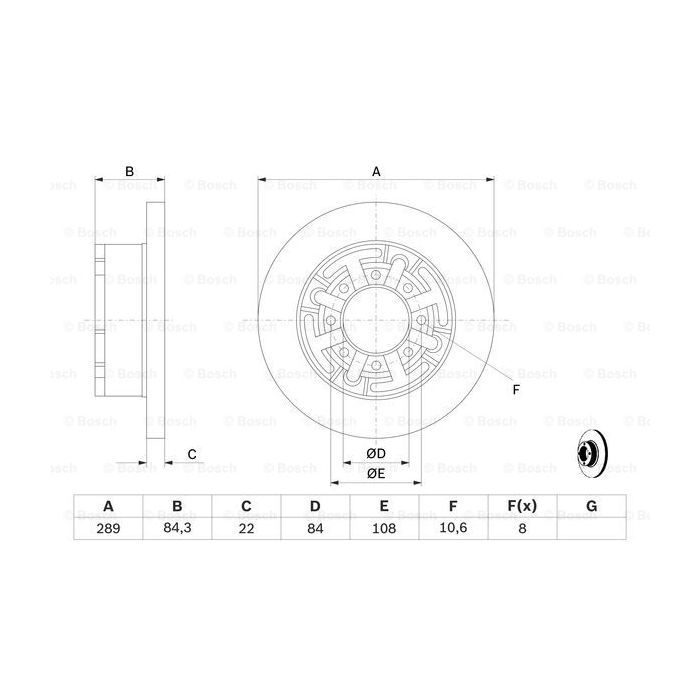 Тормозной диск Bosch 0 986 478 886 изображение 5