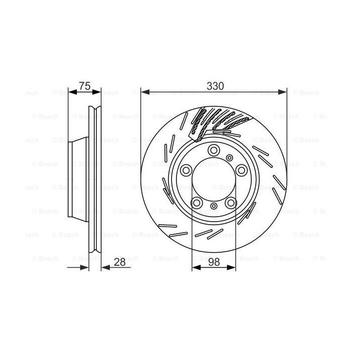 Гальмівний диск Bosch 0 986 479 732 зображення 5