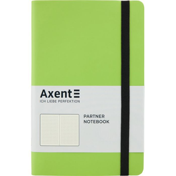 Книга записная Axent Partner Soft 125х195 мм в точку 96 листов Салатовая (8312-09-A)