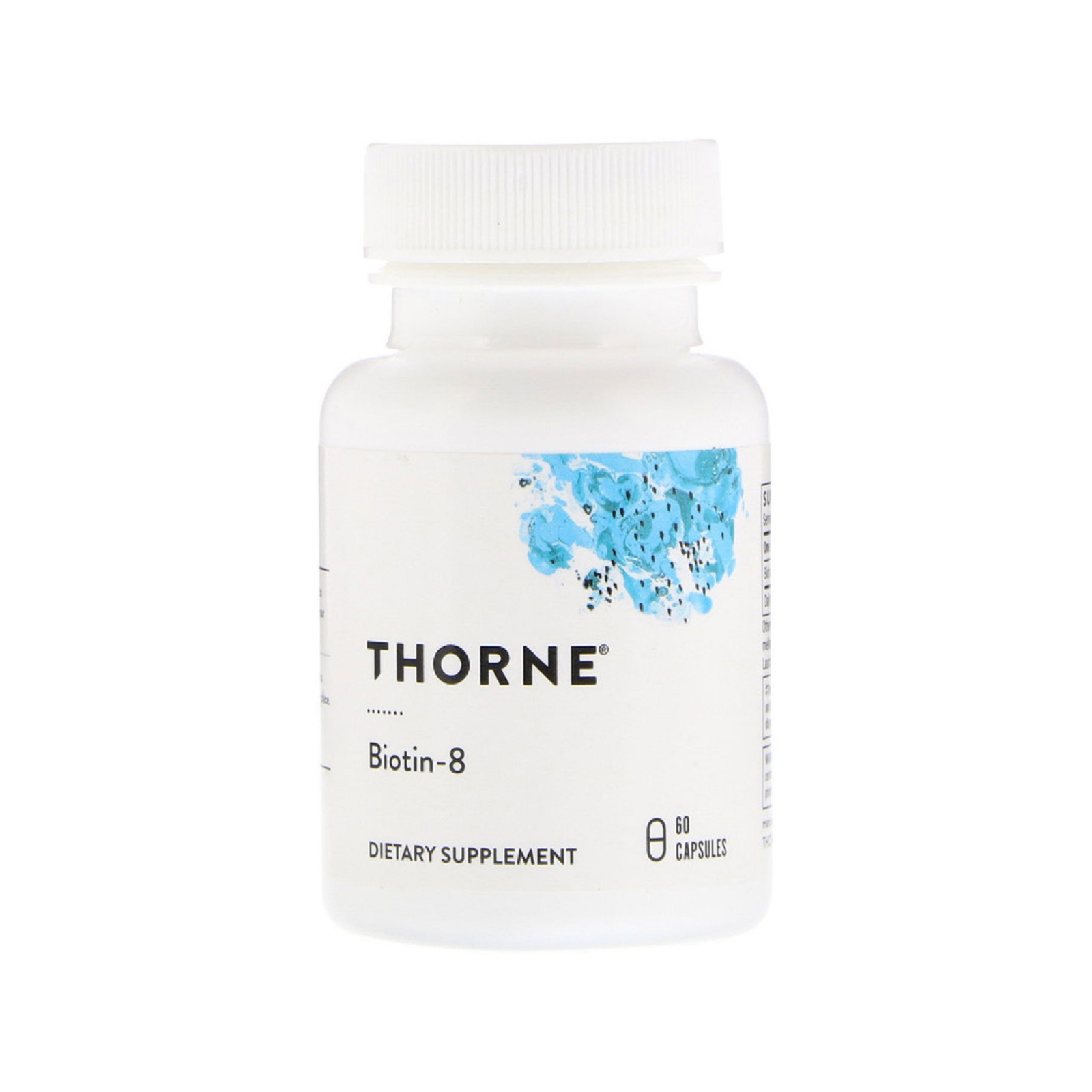 Витамин Thorne Research Биотин, 8 Мг, 60 Капсул (THR-11802)