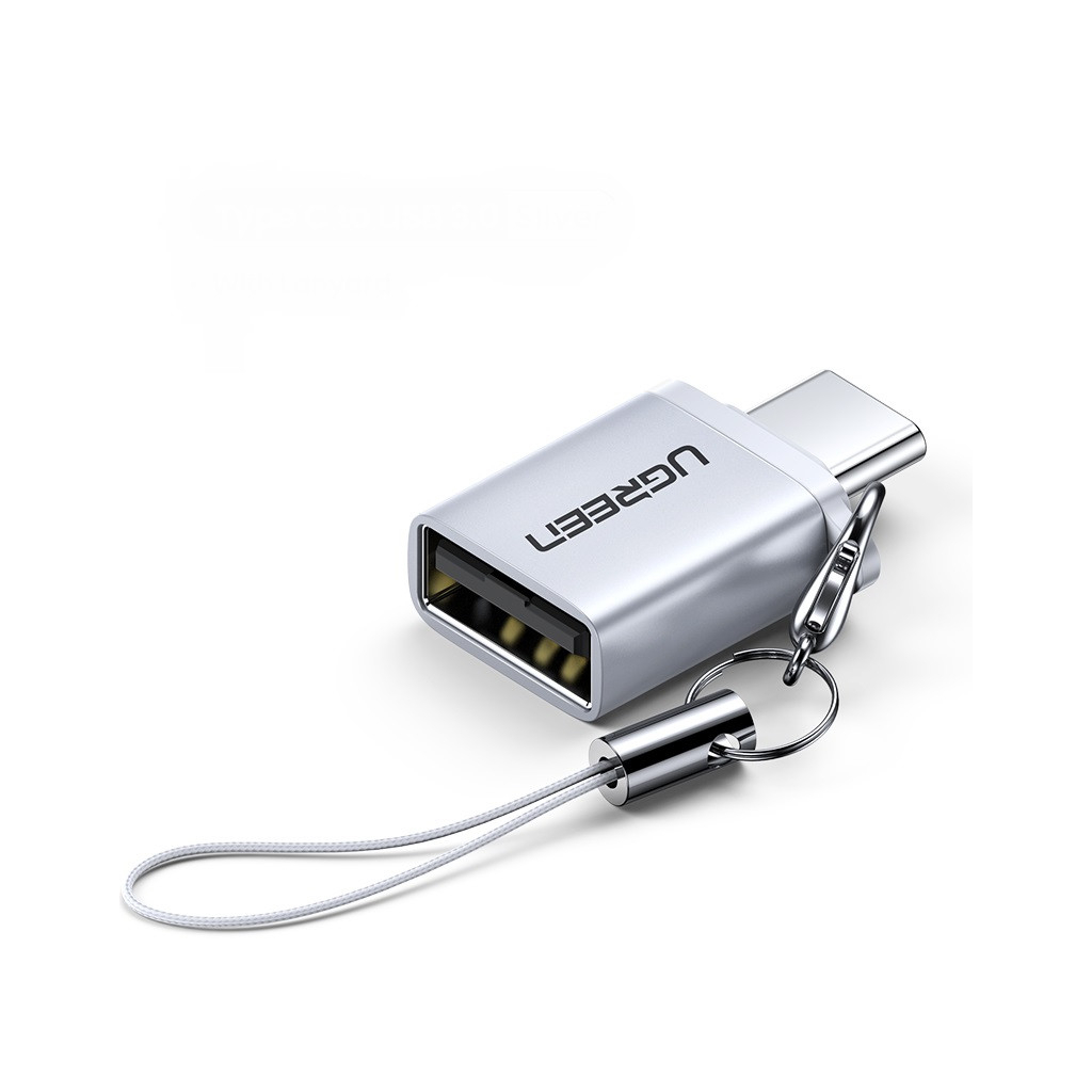 Перехідник Ugreen OTG USB 3.0 AF to Type-C US270 Alum. (Gray) (50283)