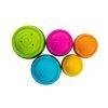 Розвиваюча іграшка Fat Brain Toys Пірамідка тактильна Чашки dimpl stack (F293ML) зображення 4