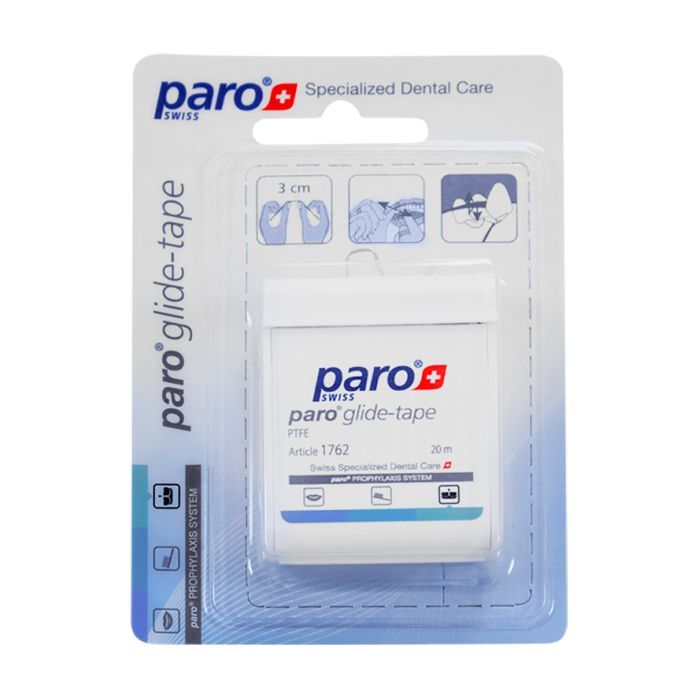 Зубна нитка Paro Swiss glide-tape стрічка тефлонова 200 м (2100000018697) зображення 2