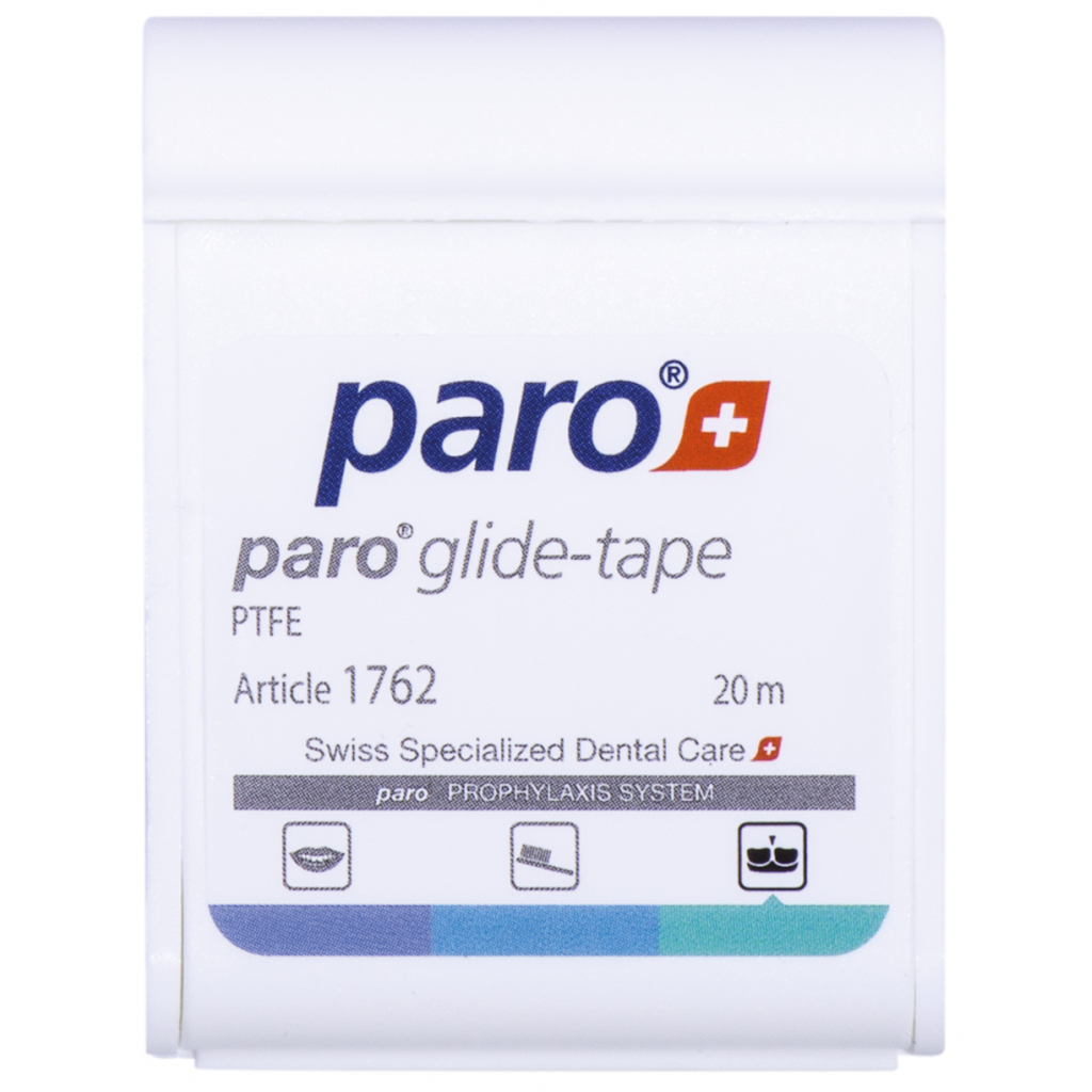 Зубная нить Paro Swiss glide-tape лента тефлоновая 20 м (7610458017623)