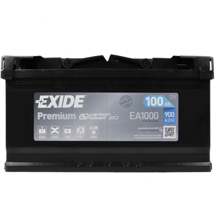 Аккумулятор автомобильный EXIDE PREMIUM 100A (EA1000)