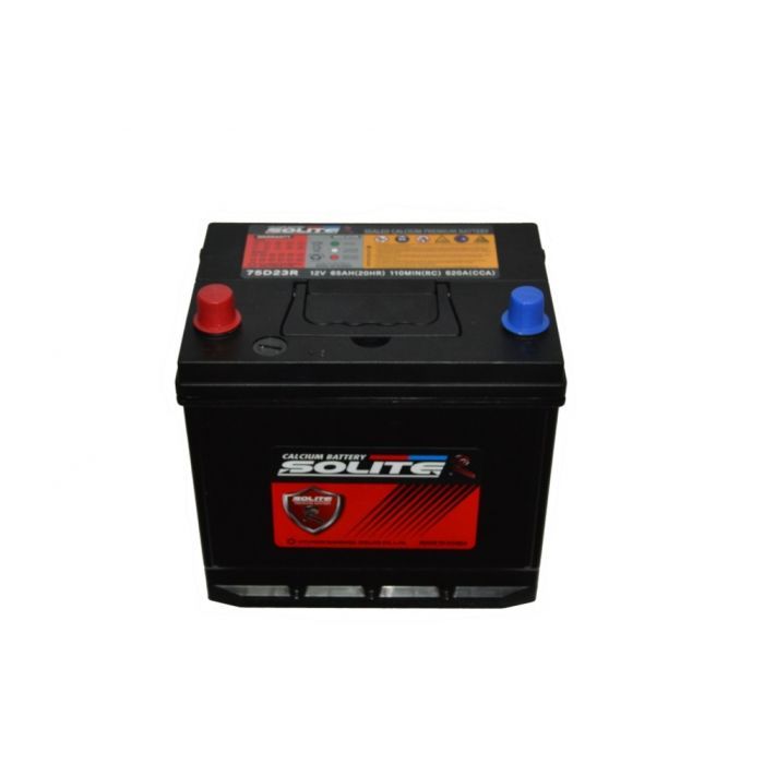 Аккумулятор автомобильный Solite R 65Ah (75D23R)