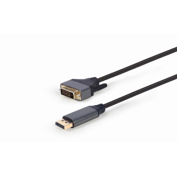 Кабель мультимедийный DisplayPort to DVI 1.8m 24 +1, 4K 30Hz Cablexpert (CC-DPM-DVIM-4K-6) изображение 2