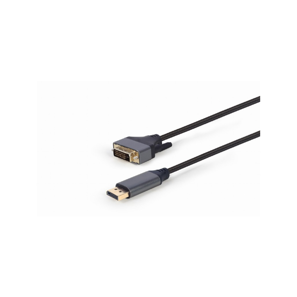 Кабель мультимедийный DisplayPort to DVI 1.8m 24 +1, 4K 30Hz Cablexpert (CC-DPM-DVIM-4K-6) изображение 2