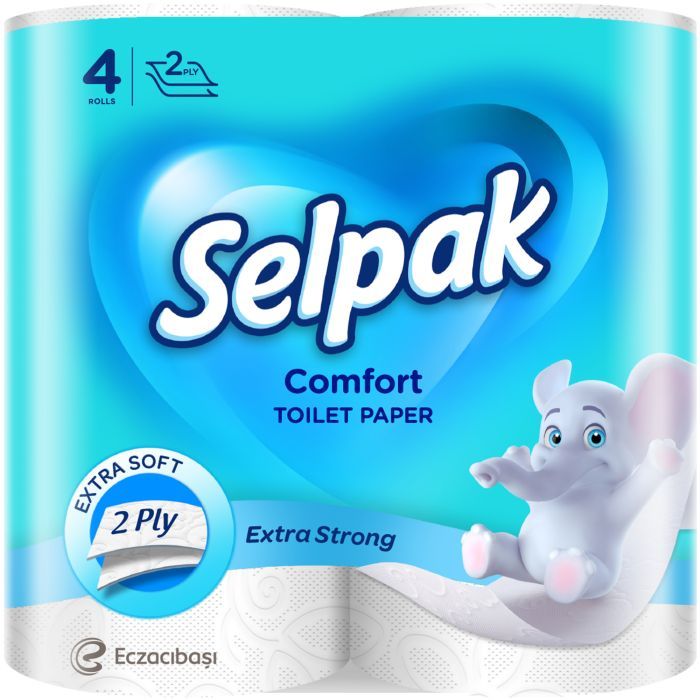 Туалетная бумага Selpak Comfort 2 слоя 4 рулона (8690530802117)