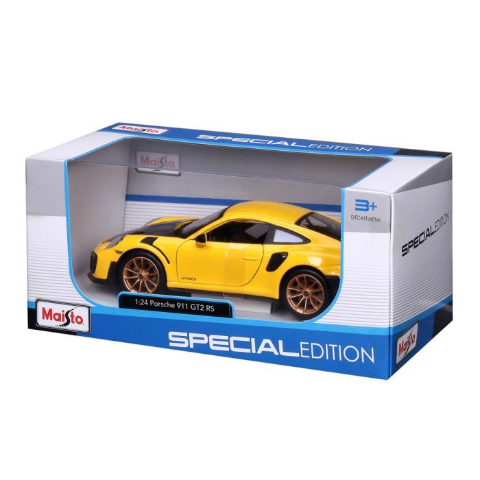 Машина Maisto Porsche 911 GT2 RS желтый 1:24 (31523 yellow) изображение 4