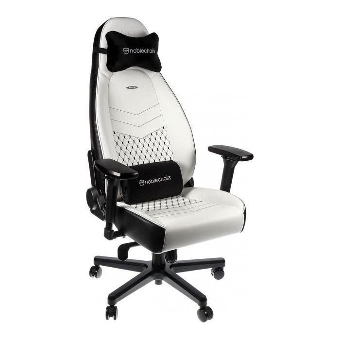 Крісло ігрове Noblechairs Icon White/Black (NBL-ICN-PU-WBK)
