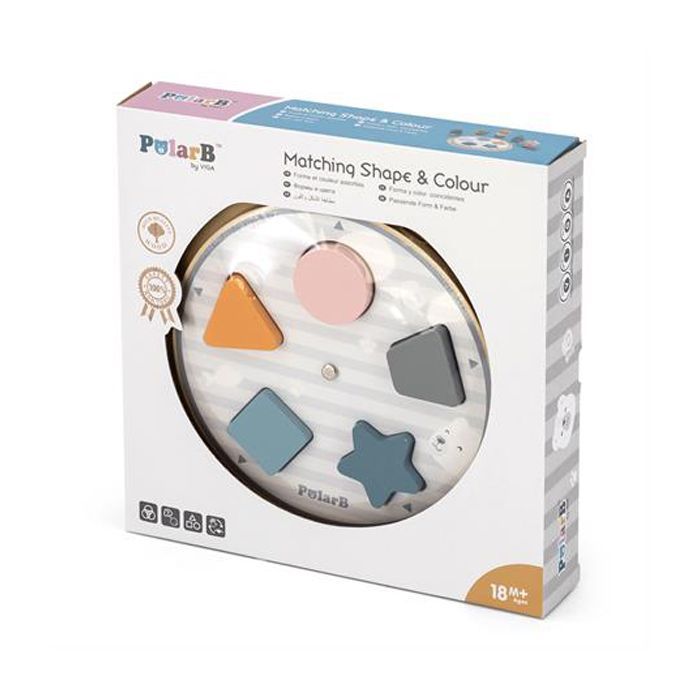 Развивающая игрушка Viga Toys сортер PolarB Фигуры (44050)