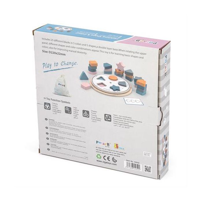 Развивающая игрушка Viga Toys сортер PolarB Фигуры (44050) изображение 6