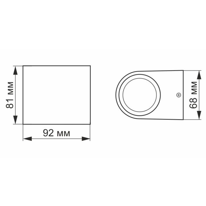 Світильник Videx LED AR031 IP54  3W 2700K (VL-AR031-032B) зображення 3