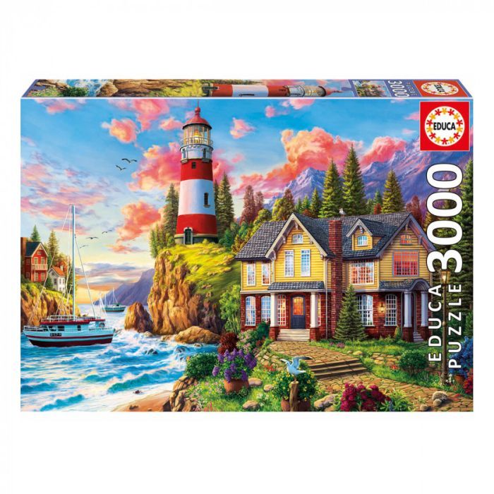 Пазл Educa Пейзаж с маяком 3000 элементов (6425274)