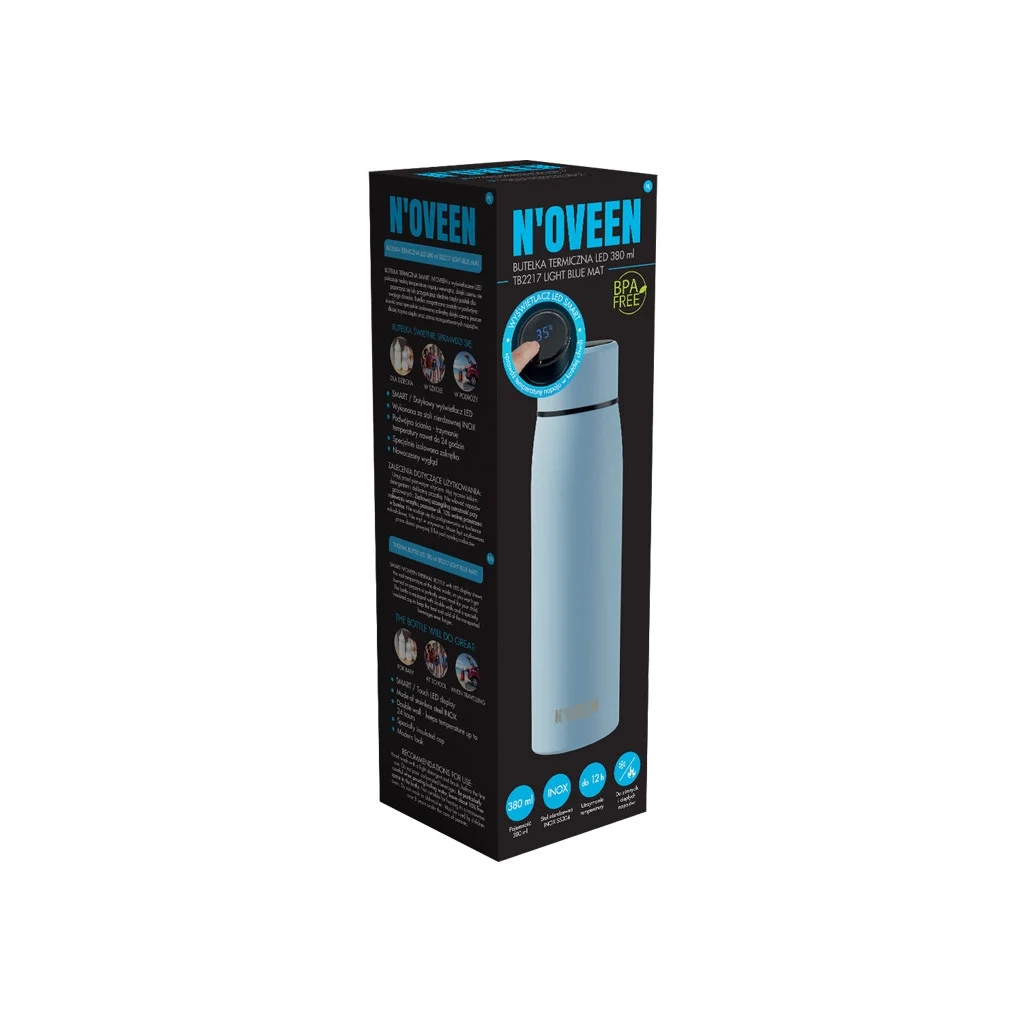 Термос Noveen TB2217 380 мл LED Display Light Blue (RL070825) изображение 2