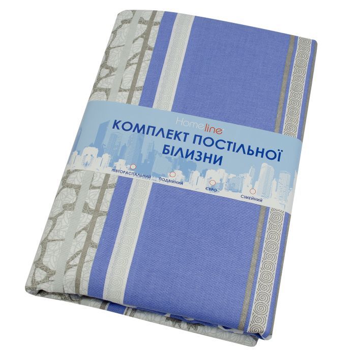 Постельное белье Home Line Мрамор зеленый 50х70 см бязь полуторный (156308) изображение 2